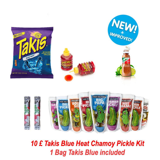 Takis Blue Heat Chamoy Pickle Kit